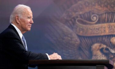 The Biden White House is choosing its words carefully as protests unfold in China. President Joe Biden here speaks at the White House in Washington