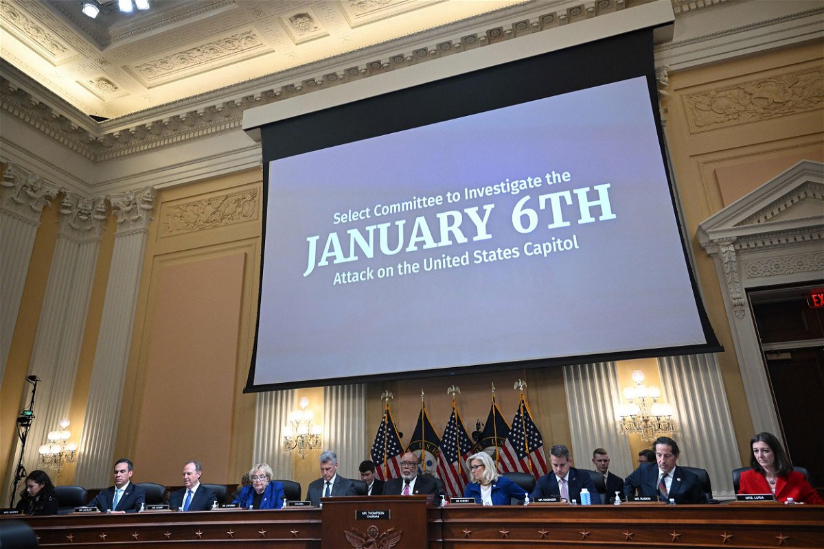 <i>Mandel Ngan/AFP/Getty Images</i><br/>The US House Select Committee convenes a hearing to Investigate the January 6 Attack on the US Capitol