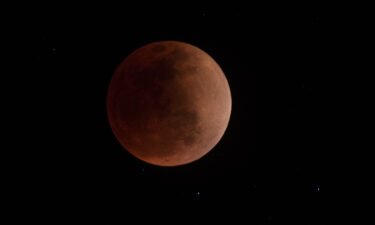 The full blood moon is seen during a total lunar eclipse in Canta