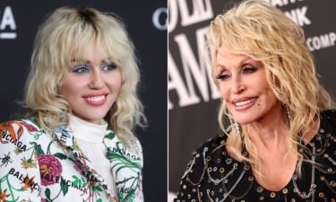 Miley Cyrus (left) and Dolly Parton are pictured here in a split image.