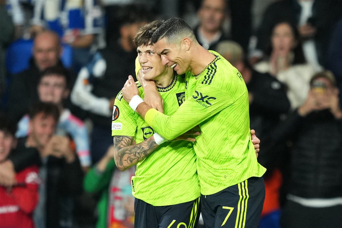 Man Utd fans savour Cristiano Ronaldo and Alejandro Garnacho 'wholesome'  embrace