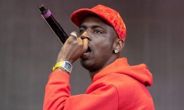 Rapper Young performed during the Astroworld Festival on November 9