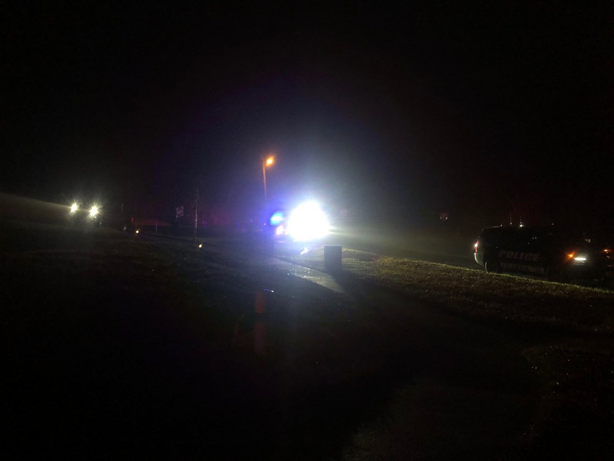 A crash occurred Tuesday night near the intersection of Primrose Drive and Stadium Boulevard after police chased someone who allegedly stole a truck.