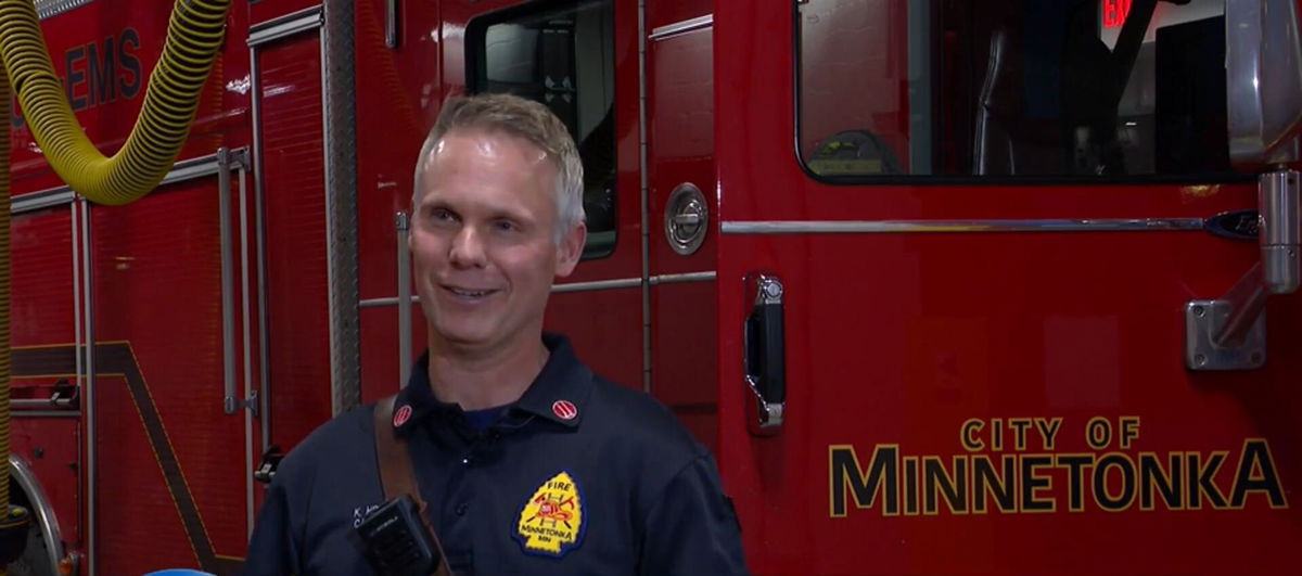 <i>WCCO</i><br/>Captain Hruby said he first met Tripp was when Tripp joined the Minnetonka Fire Department as a part-time firefighter