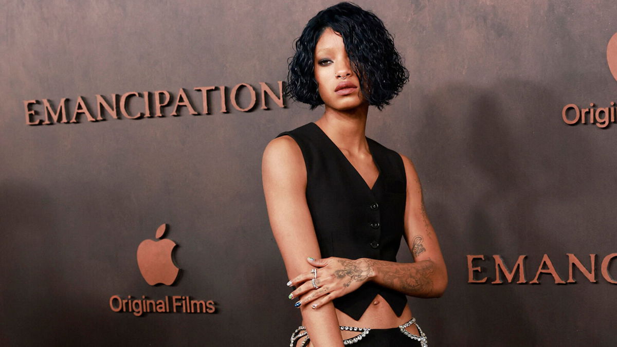 <i>Michael Tran/AFP/Getty Images</i><br/>US singer Willow Smith arrives for the premiere of Apple Original Films' 