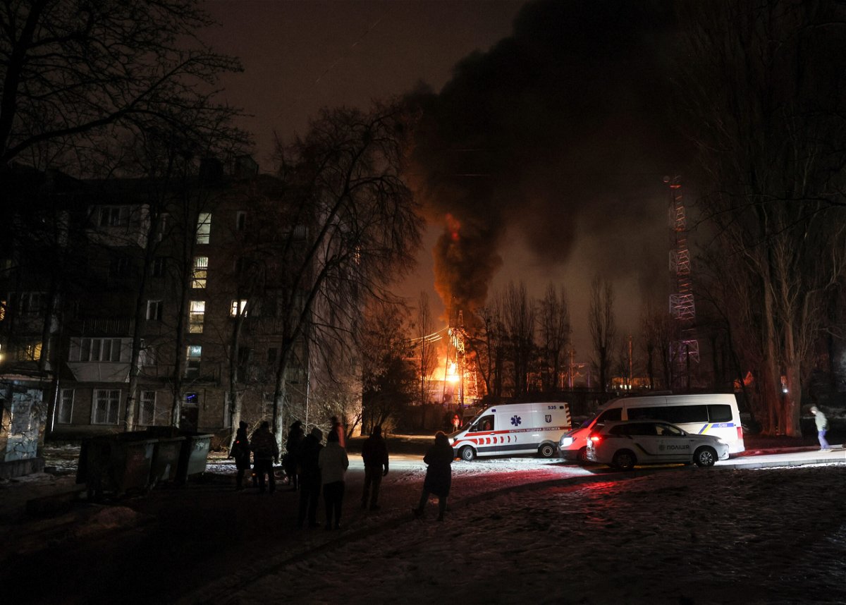 <i>Gleb Garanich/Reuters</i><br/>The drone strikes again targeted Ukraine's power infrastructure.