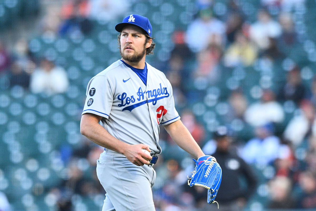 <i>Brian Rothmuller/Icon Sportswire/Getty Images</i><br/>Dodgers pitcher Trevor Bauer