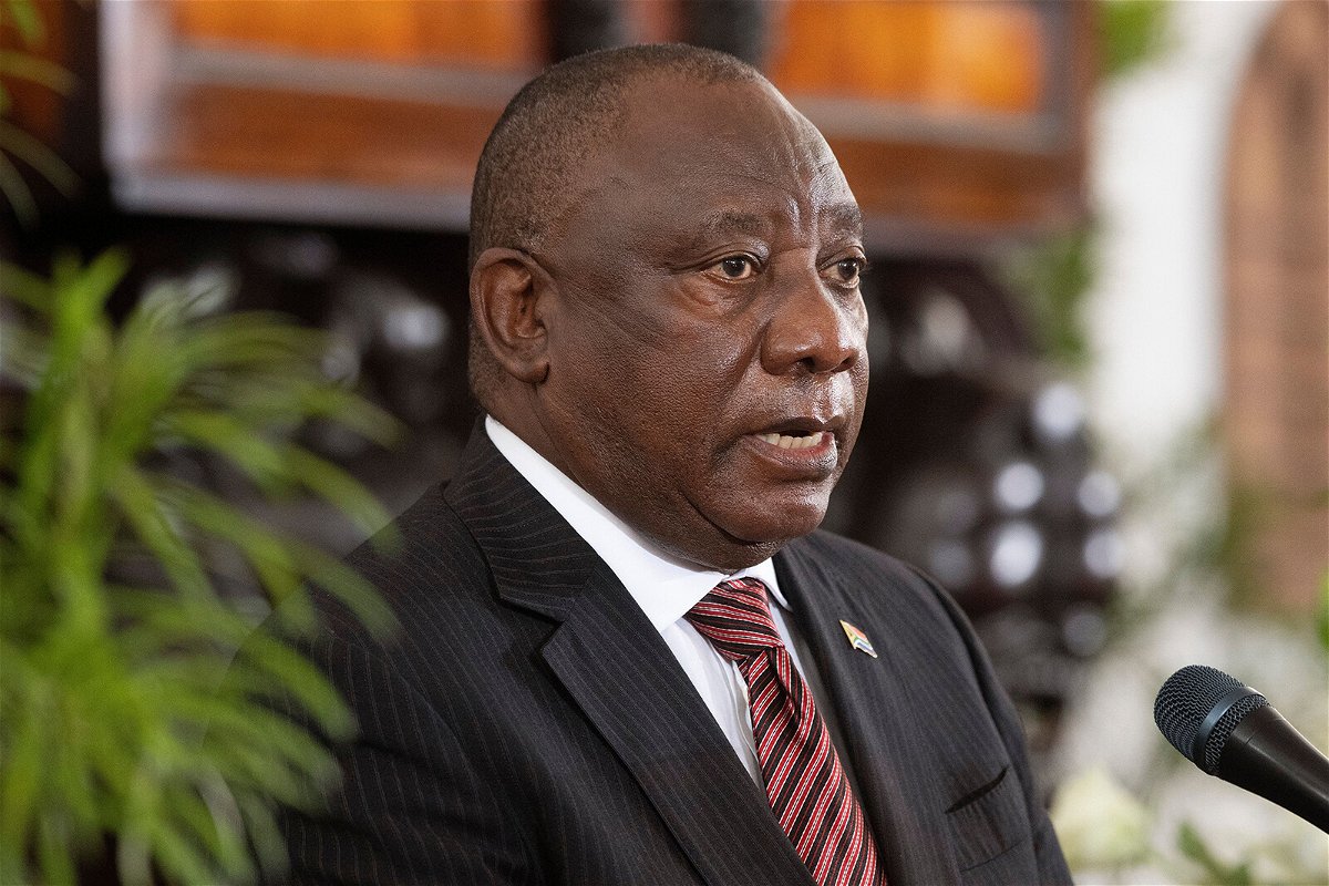<i>Rodger Bosch/AFP/Getty Images</i><br/>South African President Cyril Ramaphosa