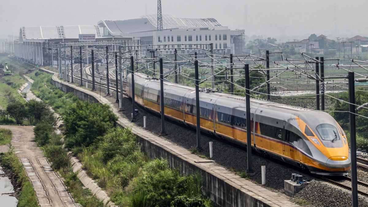 <i>Algi Febri Sugita/SOPA Images/Sipa USA/AP</i><br/>Millions of travelers worldwide have been voting with their feet and switching to trains as their preferred mode of transport. The new Jakarta Bandung train will cut domestic journey times in Indonesia.