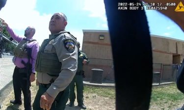 Uvalde Sheriff Ruben Nolasco is seen on body camera footage on May 24
