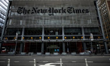 The New York Times is bracing for a historic mass walkout as union negotiations go down to the wire. The New York Times building is seen on June 30
