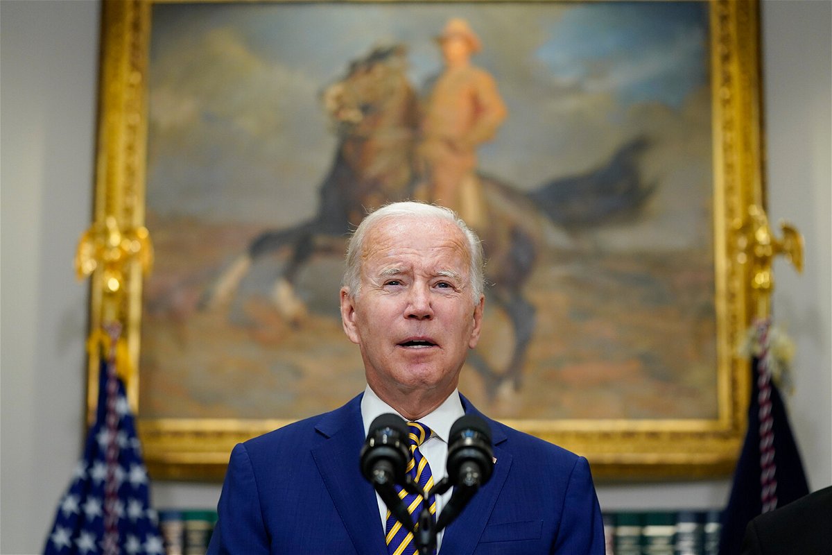 <i>Evan Vucci/AP</i><br/>A second federal appeals court has rejected a Biden administration bid to put on hold a ruling blocking the President's student debt relief policy. President Joe Biden is pictured here at the White House on August 24.