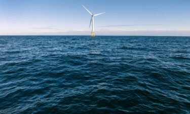 Wind turbines generate electricity at the Block Island Wind Farm in July near Rhode Island.