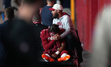 A devastated Kyler Murray was tended to and removed from the field after a non-contact injury early in the first quarter.