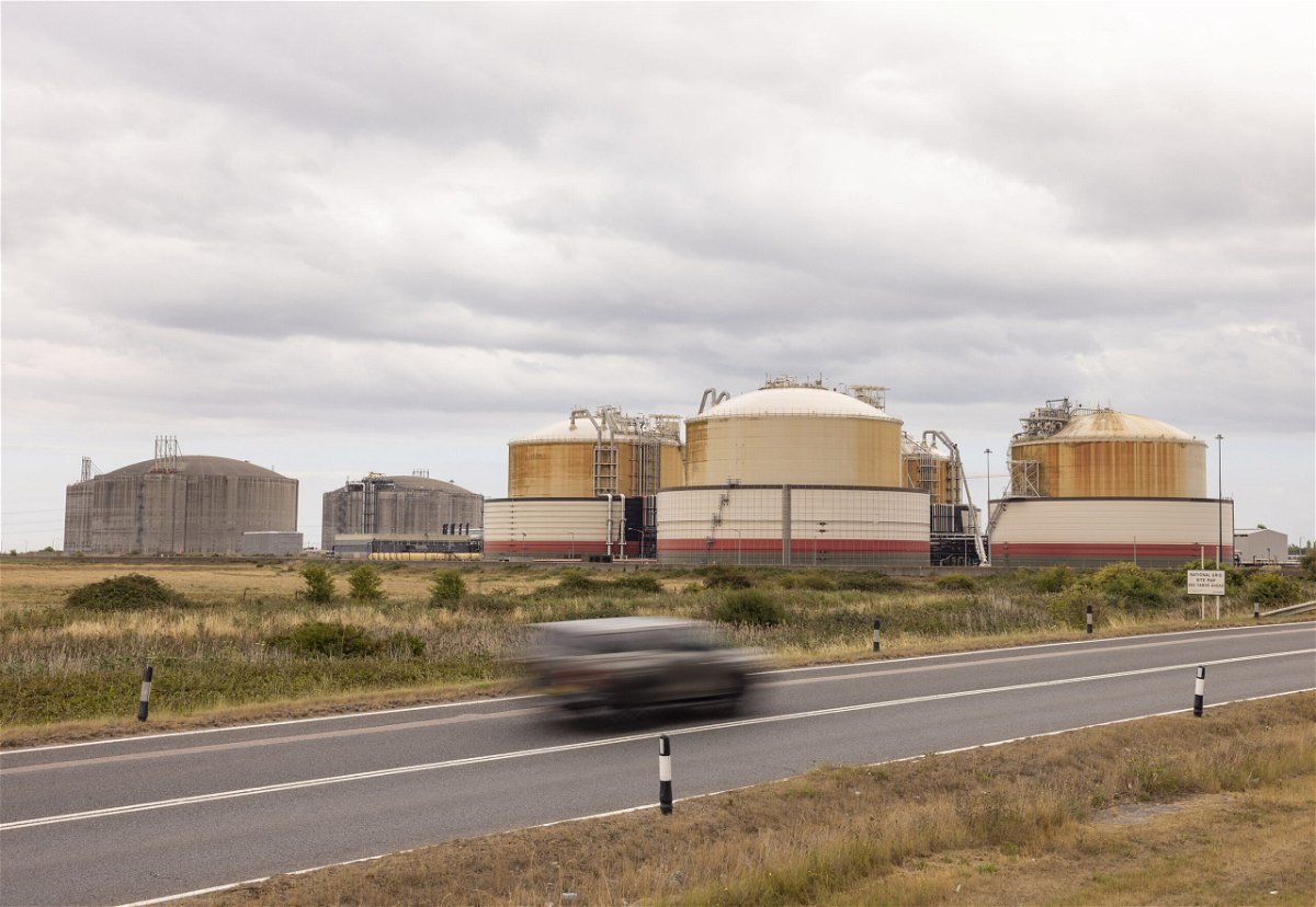 <i>Jason Alden/Bloomberg/Getty Images</i><br/>Britain is shoring up energy supply with a new partnership with the United States. Pictured are storage tanks at Grain LNG importation terminal