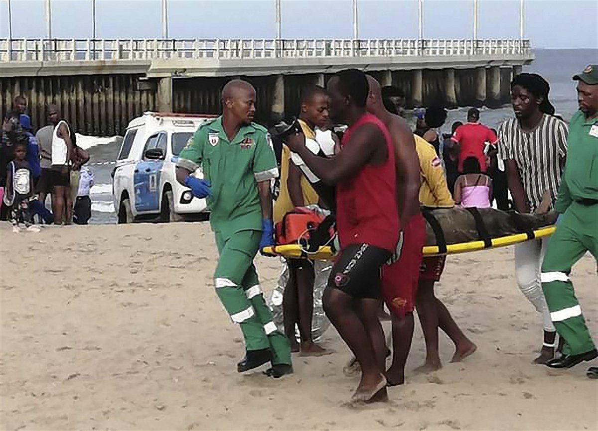 <i>AP</i><br/>Paramedics attended to more than 100 people at the scene in Durban