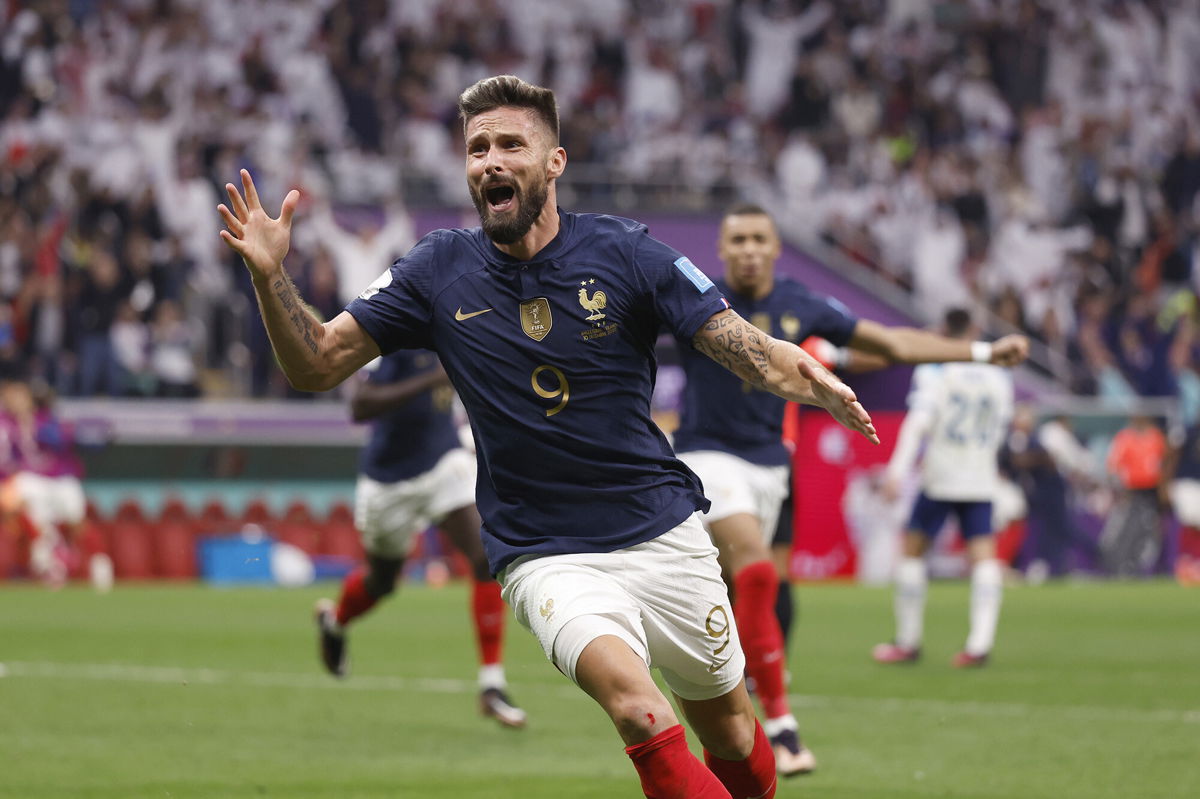<i>Yukihito Taguchi/USA TODAY Sports/Reuters</i><br/>Olivier Giroud overtook Thierry Henry as France's greatest goal scorer of all time.