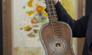 The guitar was created by Jacques-Philippe Michelot in Paris.