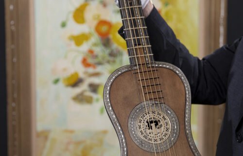 The guitar was created by Jacques-Philippe Michelot in Paris.