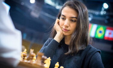Iranian chess player Sara Khadem competes