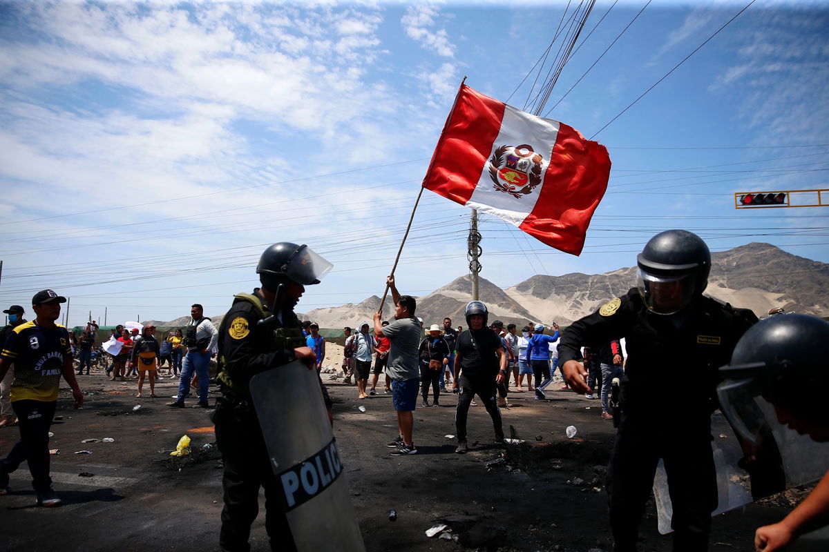 <i>Hugo Curotto/AP</i><br/>At least 20 people have died in the unrest in Peru and at least 340 people have been injured. As public anger mounts
