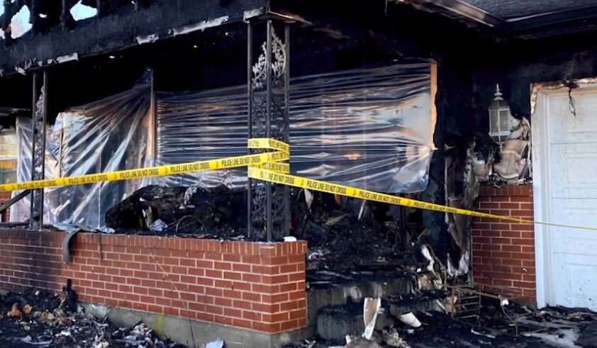 FILE - Cheryl Springer's damaged Salisbury home after a Dec. 11, 2022, fire.