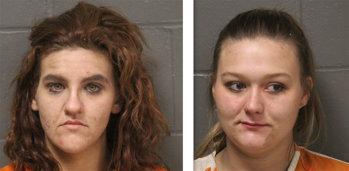 Amber L. Juergens, left, and Ashley M. Blackburn are accused of second-degree burglary.