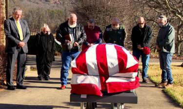 Veterans in Haywood County hold a military funeral for U.S. Veteran Thomas Chapman