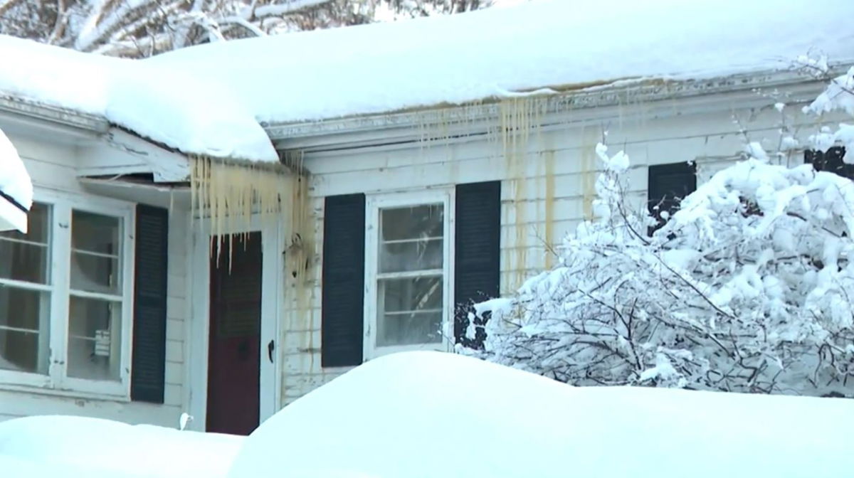 <i>WCCO</i><br/>An ice dam forms as warm air inside your home rises