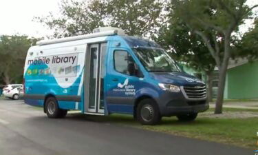 Every Thursday afternoon the residents at Pinewood Villas senior community in Cutler Bay are eager for the arrival of the bookmobile.