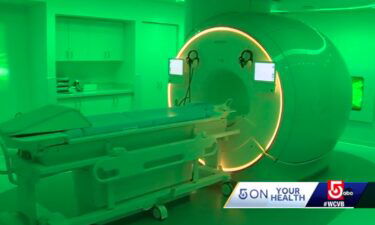 The new Philips MRI machine was introduced at Tufts Medical Center — the first of its kind in any medical center nationwide. It boasts more room