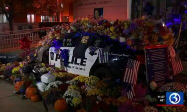 The Bristol police cruiser used as a memorial to honor Lt. Dustin DeMonte and Sgt. Alex Hamzy will be preserved