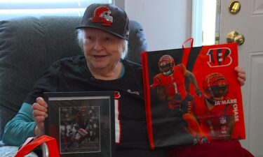 Eighty-four-year-old Floreda Foister is a huge Bengals fan