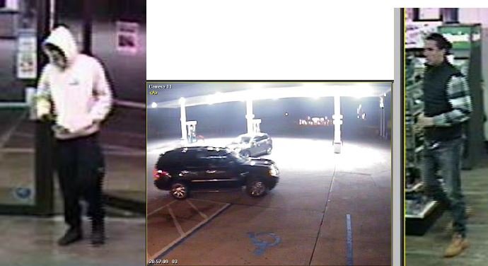 Police released these security camera images in connection with a robbery at a Break Time convenience store on Thursday, Jan. 5, 2023.