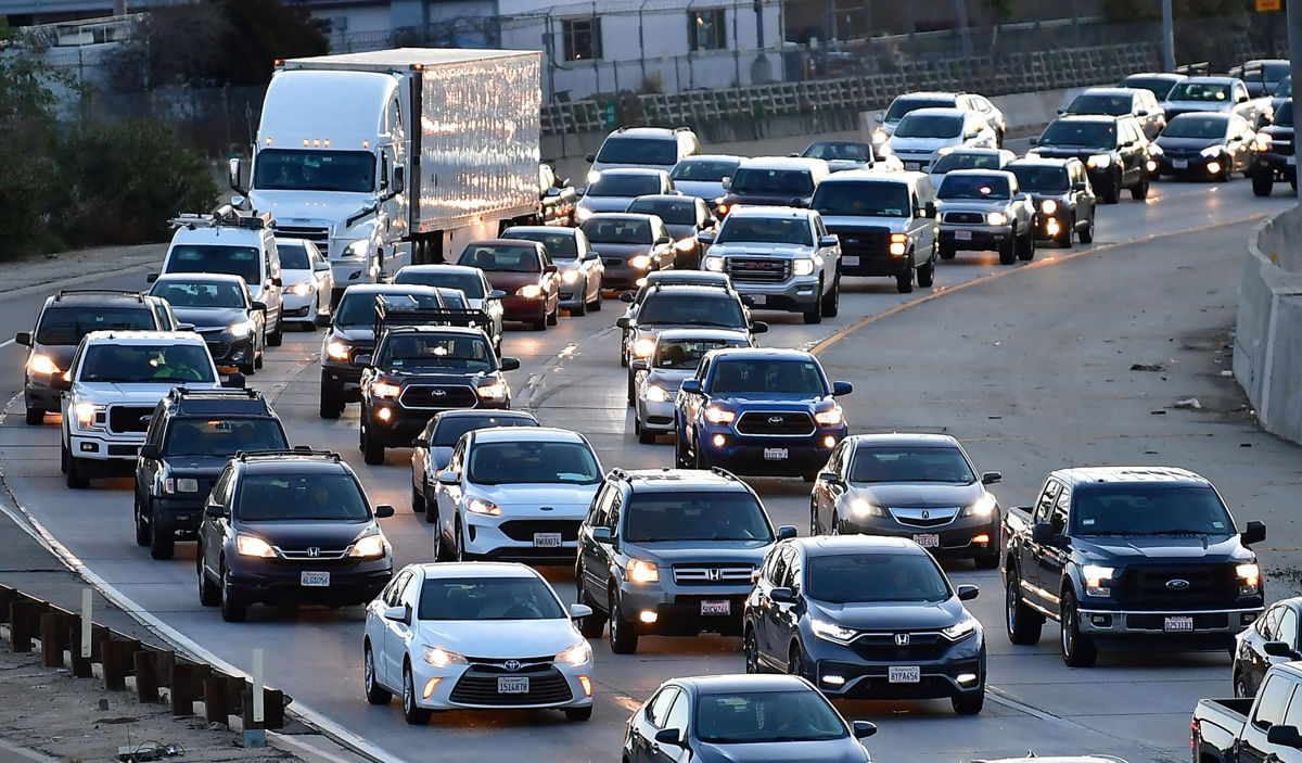 <i>Frederic J. Brown/AFP/Getty Images</i><br/>Drivers wait in traffic during the morning rush hour commute in Los Angeles