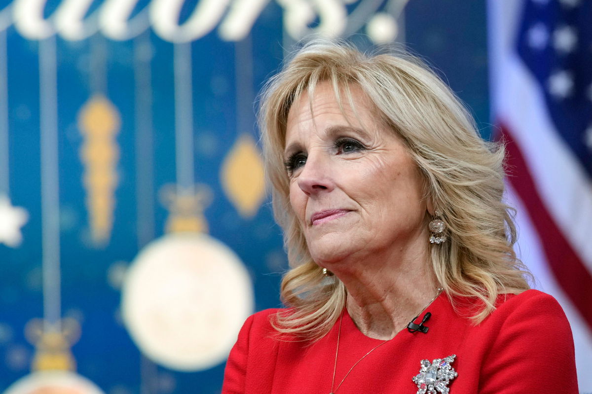 <i>Susan Walsh/AP</i><br/>First lady Jill Biden