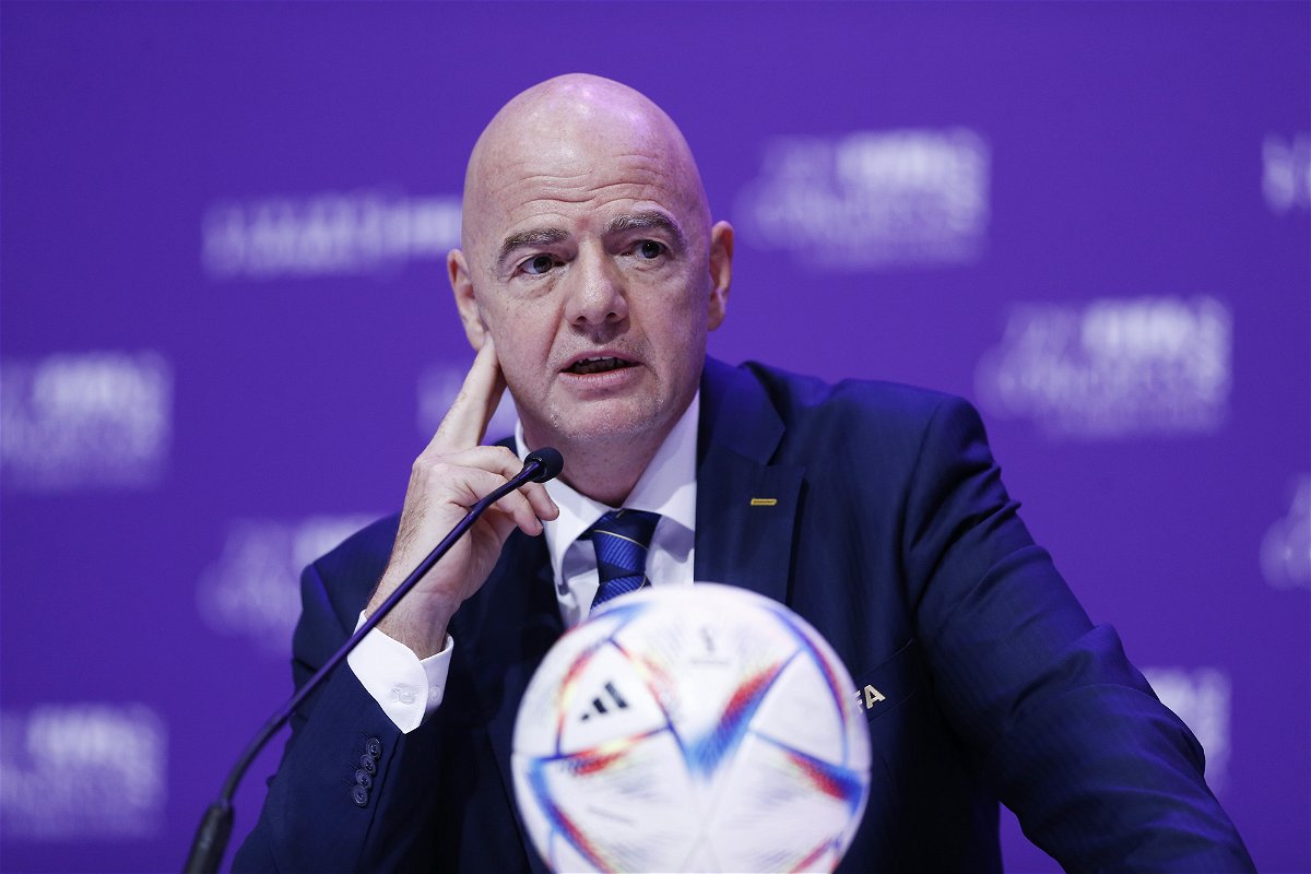 <i>Mohammad Karamali/vi/DeFodi Images/Getty Images</i><br/>Gianni Infantino has voiced his support for Samuel Umtiti and Lameck Banda after they experienced racial abuse during a game.
