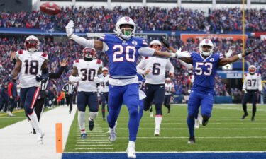 Buffalo Bills' possible AFC Championship game against Kansas City Chiefs will be held in Atlanta. Buffalo Bills running back Nyheim Hines here scores a touchdown against the New England Patriots on January 8.