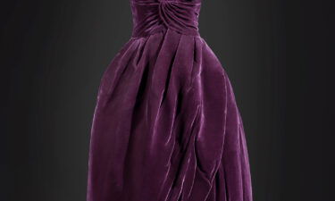 Princess Diana's aubergine velvet ballgown is going up for sale for the first time in 25 years.