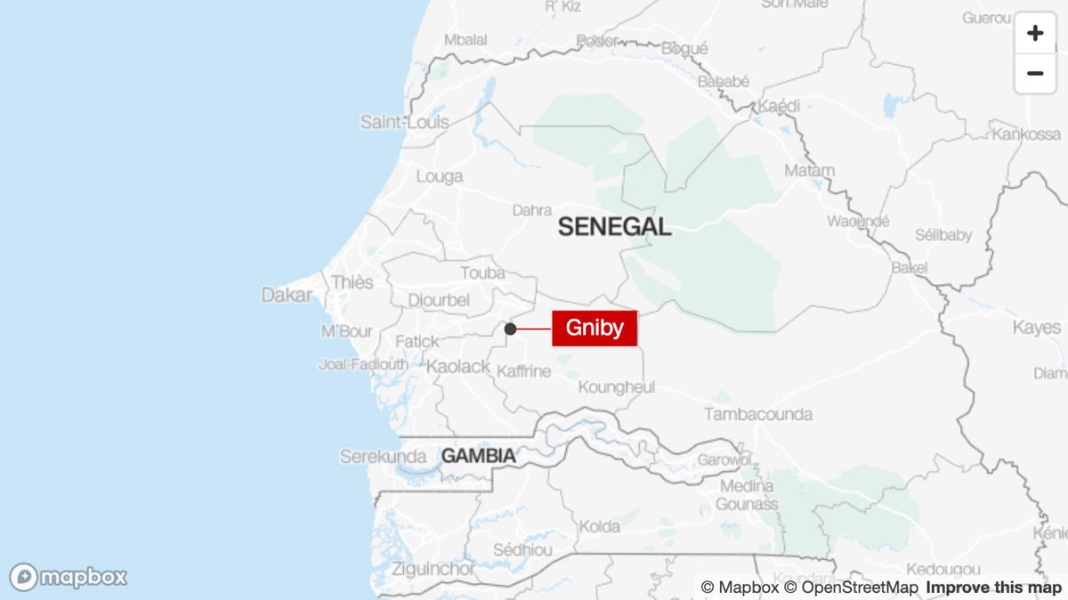 <i>Mapbox</i><br/>At least 40 people were killed Sunday and many others seriously injured in a bus crash in central Senegal