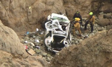 A California father has been charged with three counts of attempted murder after he allegedly drove a car off an oceanside cliff with his wife and two children inside earlier this month