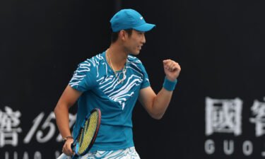 Seventeen-year-old Shang Juncheng made Australian Open history by becoming the first Chinese man to win a match at Melbourne Park in the Open Era.