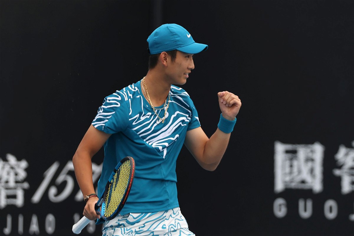 <i>Fazry Ismail/EPA-EFE/Shutterstock</i><br/>Seventeen-year-old Shang Juncheng made Australian Open history by becoming the first Chinese man to win a match at Melbourne Park in the Open Era.