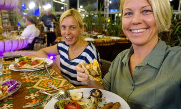 Rachel Davey and Martina Sebova in Aleppo