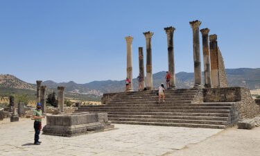 The Roman ruins at Volubilis are remarkably pristine because of their isolation and the fact that they were unoccupied for nearly a thousand years.
