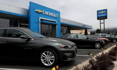 General Motors was the top car seller in America in 2022. Pictured is a Chevrolet dealership on July 25