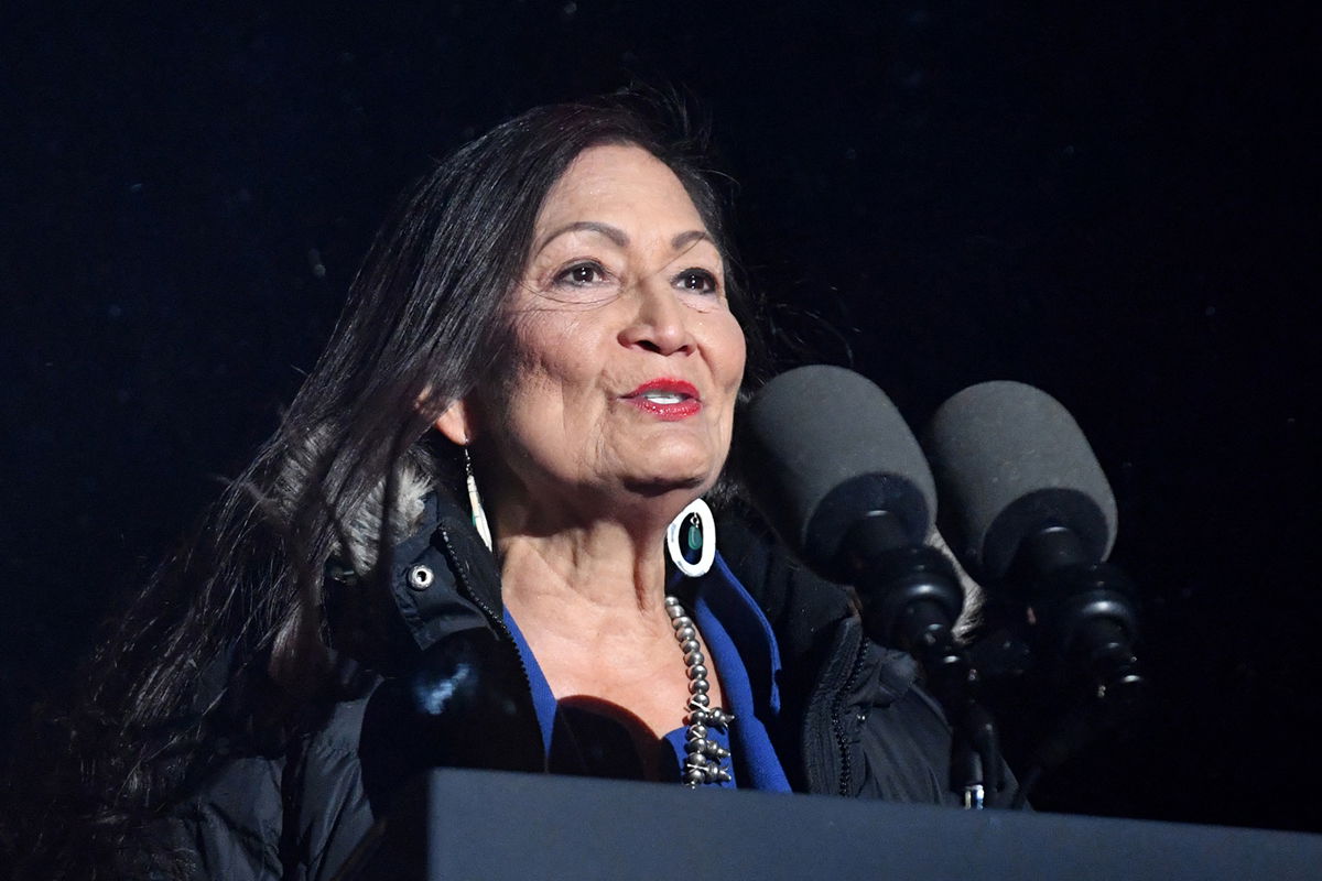 <i>Roberto Schmidt/AFP/Getty Images</i><br/>Secretary of the Interior Deb Haaland