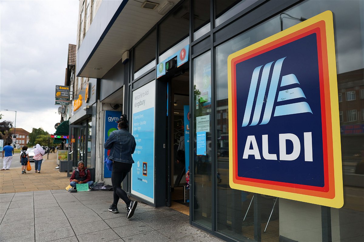 <i>Hollie Adams/Bloomberg/Getty Images</i><br/>Aldi recorded its highest-ever December sales in the United Kingdom