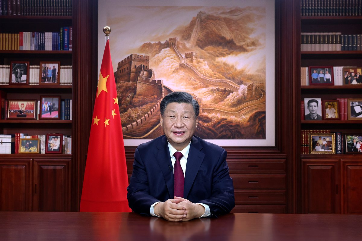 <i>Ju Peng/AP</i><br/>Chinese leader Xi Jinping delivers a New Year address in Beijing
