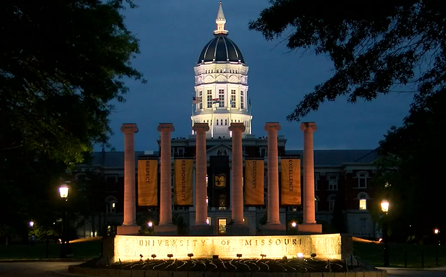 Jesse Hall at the University of Missouri.